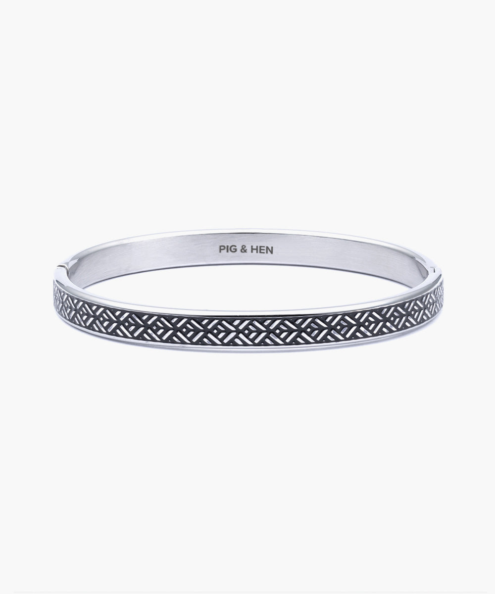 Pig & Hen Navach 9mm Striato Silver Bangle 🇳🇱