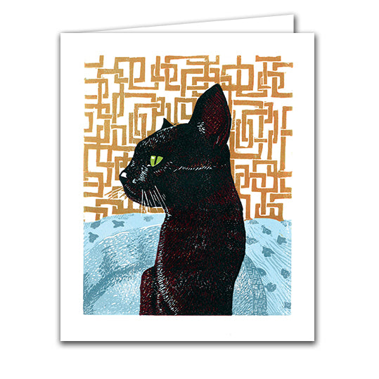 Joli Beau 'Celeste The Cat' Designed In The UK Blank Printed Cards 🇬🇧