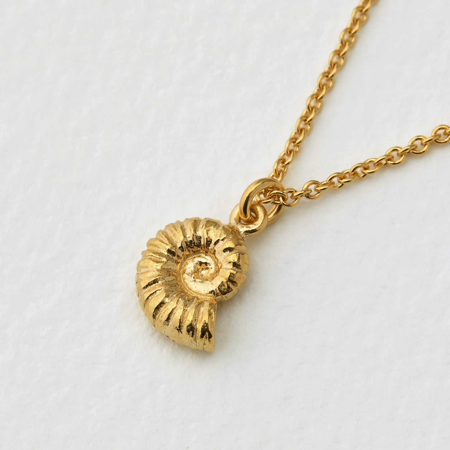 Alex Monroe 22 carat Gold Vermeil Ammonite Necklace