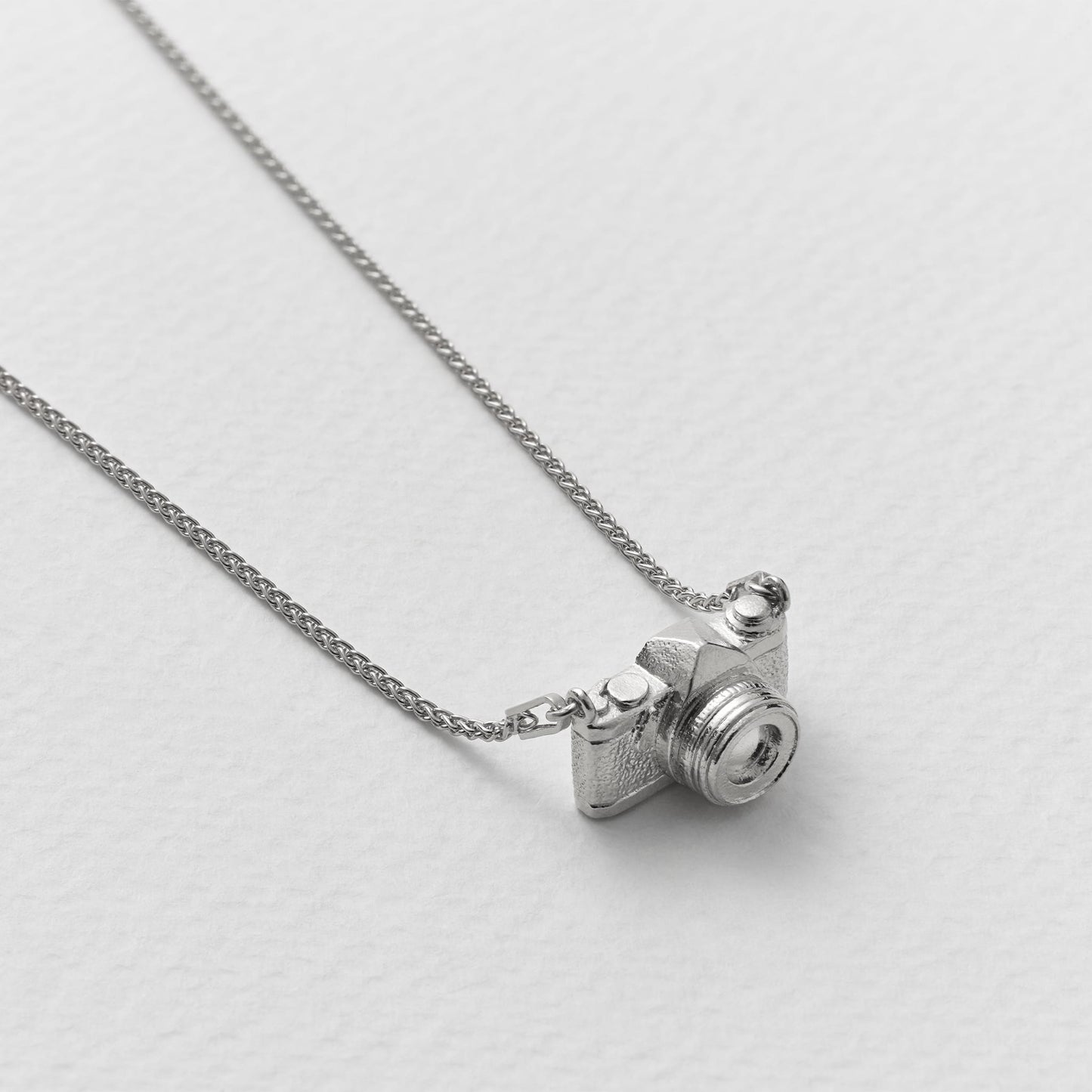 Alex Monroe Sterling Silver In-line Vintage Camera Necklace