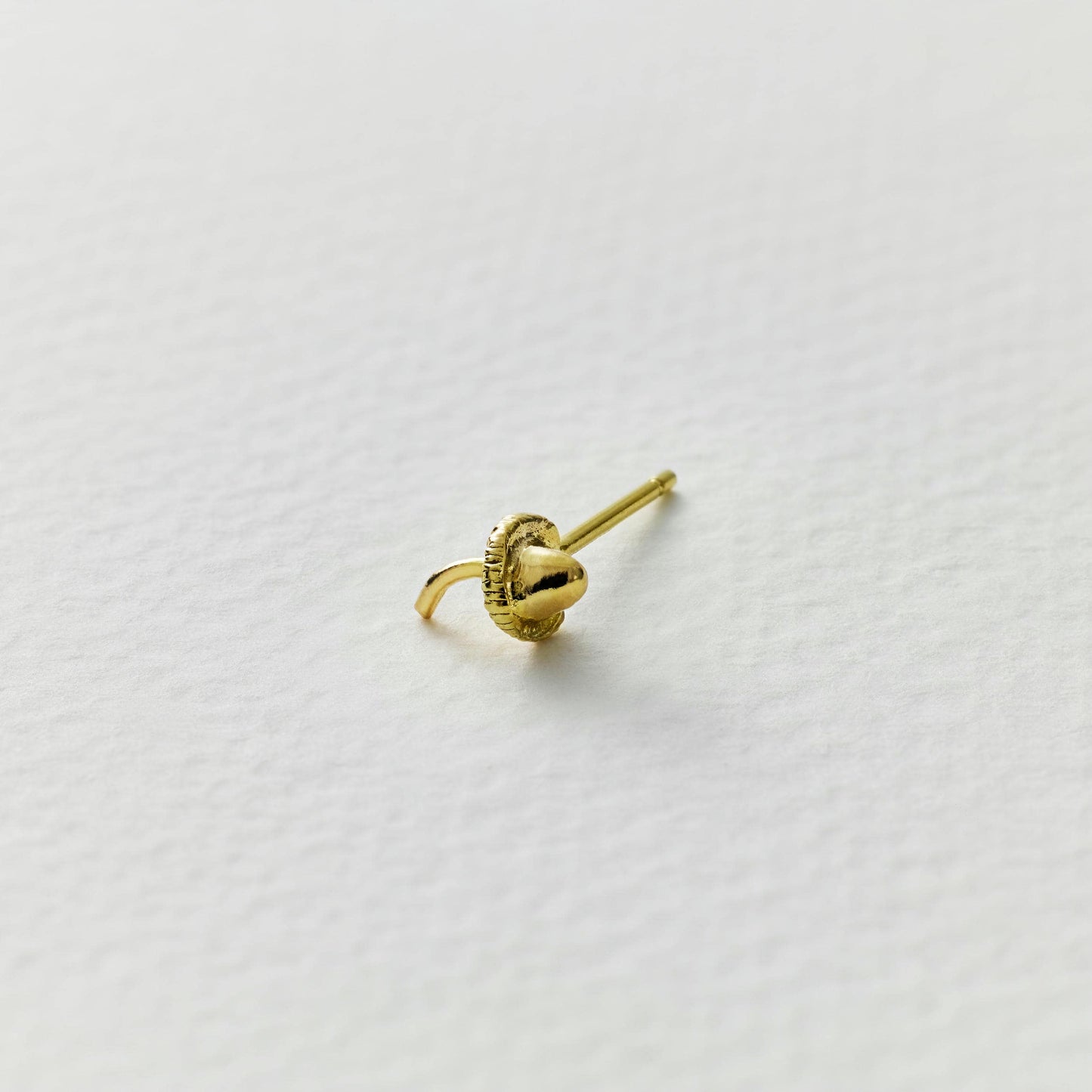 Alex Monroe 18ct Yellow Gold Teeny Tiny Mushroom Single Stud Earring 🇬🇧