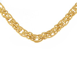 Love Lock Stylish 14carat Yellow Gold Rolled Gold Necklace