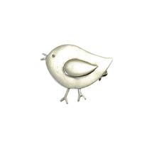 Joli Beau Sweet Silver Robin Bird Brooch