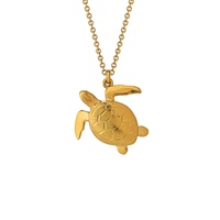 Alex Monroe Gold Sea Turtle Necklace