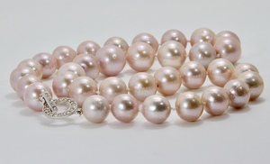 Love Lock Fresh Water Pink Pearl Necklace