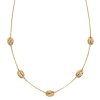 Love Lock Dainty Cowrie 9carat Yellow Gold Necklace