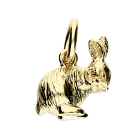 Joli Beau Silver Gold-Plated Shiny Bunny Rabbit Necklace
