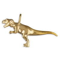 Joli Beau Silver Gold-Plated T-rex Necklace