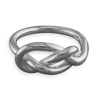 Joli Beau Silver Twisted knot Ring