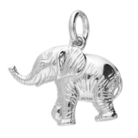 Joli Beau Silver Elephant Necklace