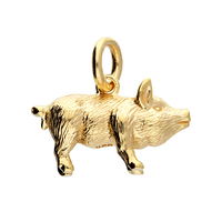 Joli Beau Mini Gold Piggy Necklace