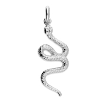 Joli Beau Charming Silver Snake Necklace