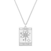 CarterGore Medium Silver 'The Star' Tarot Necklace