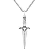 CarterGore Small Silver Dagger Necklace