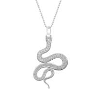 CarterGore Small Silver 'Snake' Necklace