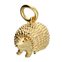 Joli Beau Silver Gold Plated Cute Hedgehog Pendant A wieghty Hedgehog pendant