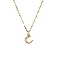 Alex Monroe Solid 18carat Gold Teeny Tiny Horseshoe Necklace
