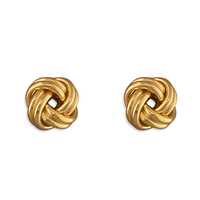 Joli Beau Gold Knot Stud Earrings