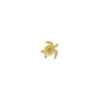 Alex Monroe 18 carat Yellow Gold Teeny Tiny Sea Turtle Single Stud Earring
