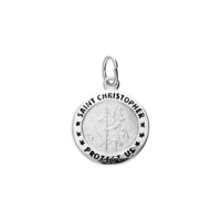 Joli Beau Sterling Silver Protect Us St Christopher