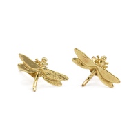Alex Monroe Teeny Tiny 18carat Gold Dragonfly Stud Earrings