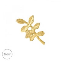 Alex Monroe 18carat Gold Verity Leaf Single Stud Earring