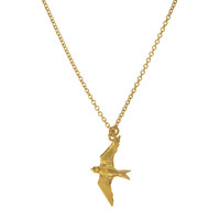 Alex Monroe Gold Flying Swallow Necklace