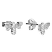 Joli Beau Sterling Silver Mini Bee Stud Earrings