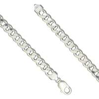 Joli Beau 30grams Plain Silver 23cm/9in Heavy Flat Curb Bracelet