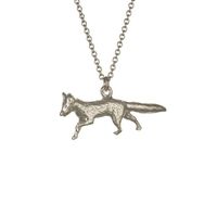 Alex Monroe Prowling Silver Fox Necklace