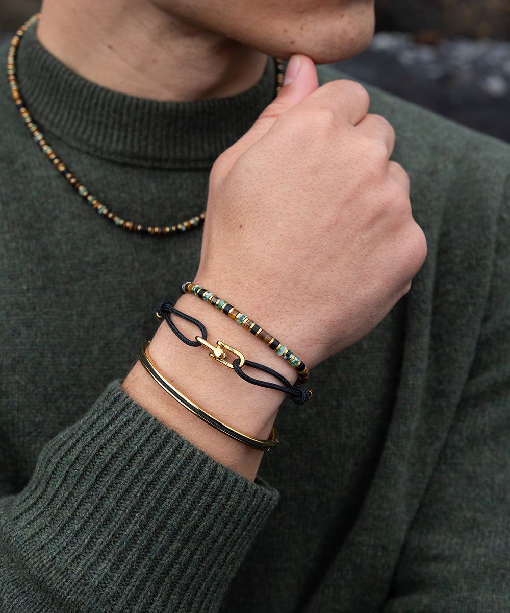 Pig & Hen Brontide 4mm Adjustable Nagoya & Gold Bracelet 🇳🇱