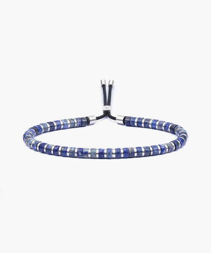 Pig & Hen Brontide 4mm Okinawa (Lapis Lazuli) Silver Adjustable Bracelet  🇳🇱