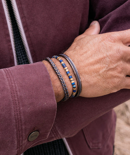 Pig & Hen Catena Foxtail Slate Gray & Bronze Bracelet 🇳🇱