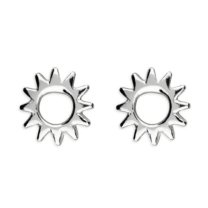 Joli Beau Small Sterling Silver Sunshine Studs