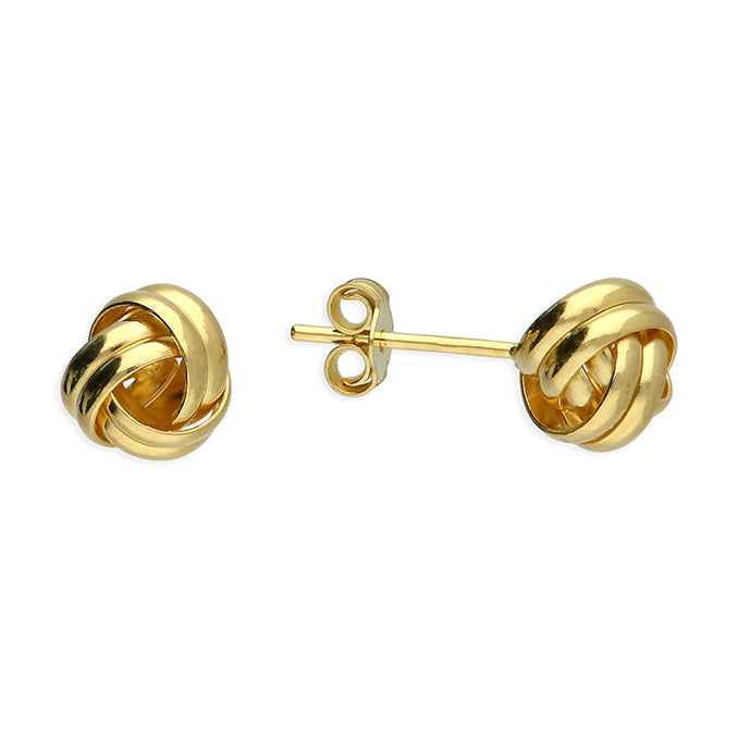 Joli Beau Sterling Silver 18ct Yellow Gold Small Studs