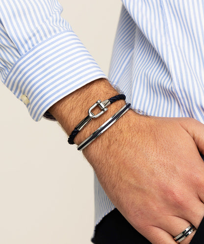 Pig & Hen Lobster Larry Navy & Silver Bracelet 🇳🇱
