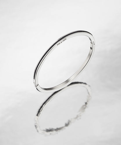 Pig & Hen Navarch 4mm Navy & Silver Bangle  🇳🇱