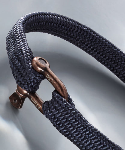 Pig & Hen Vicious Vic Slate Gray - Bronze Nautical Rope Bracelet 🇳🇱
