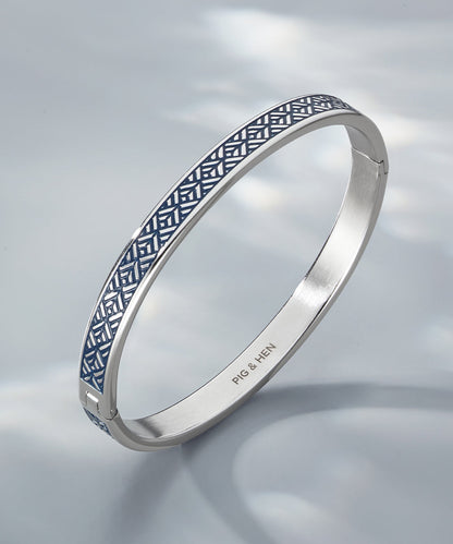 Pig & Hen Navach 9mm Striato Silver Bangle 🇳🇱