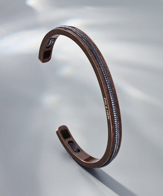Pig & Hen Navarch Slate Gray Bronze Cuff