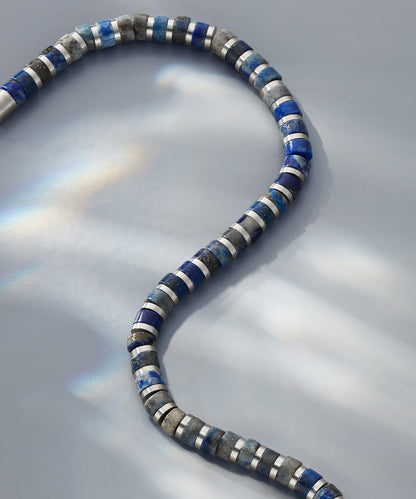 Pig & Hen Brontide 4mm Okinawa (Lapis Lazuli) Silver Adjustable Bracelet  🇳🇱