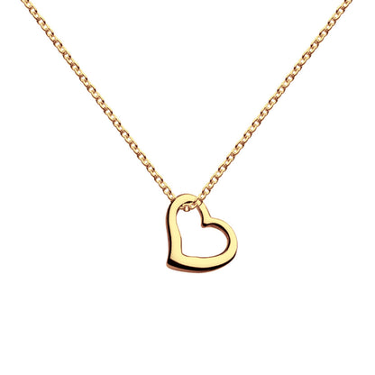 Joli Beau 18ct Yellow Gold Open Heart Necklace