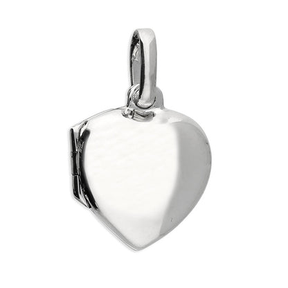 Sterling Silver Small Plain Polished Heart Locket