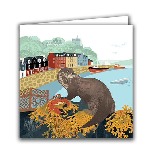 Joli Beau 'Tobermory Otter' Designed In The UK Blank Printed Greeting Card 🇬🇧