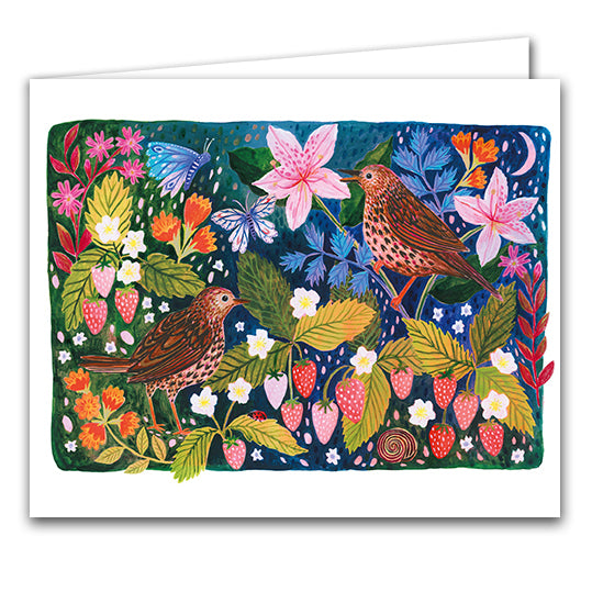 Joli Beau 'Strawberry Thief' Designed In The UK Blank Printed Cards 🇬🇧