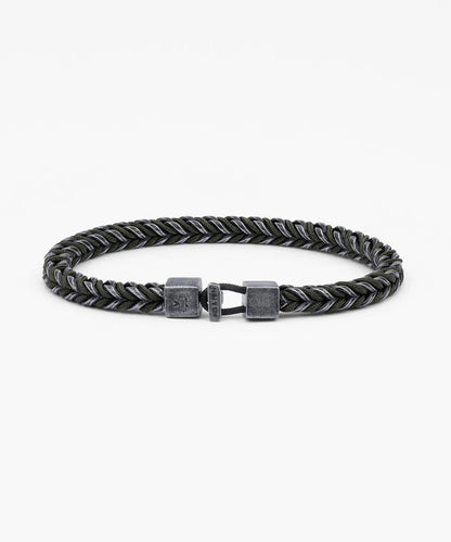 Pig & Hen Catena Foxtail Stainless Steel Army Vintage Green Bracelet 🇳🇱