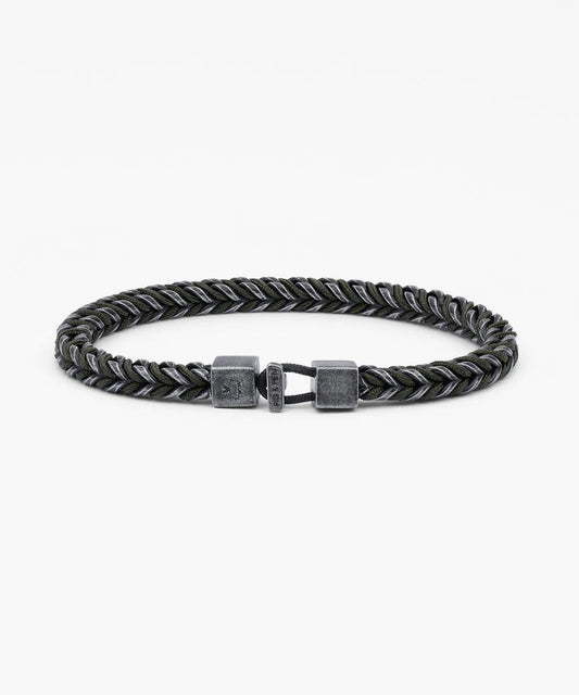 Pig & Hen Catena Foxtail Stainless Steel Army Vintage Green Bracelet 🇳🇱