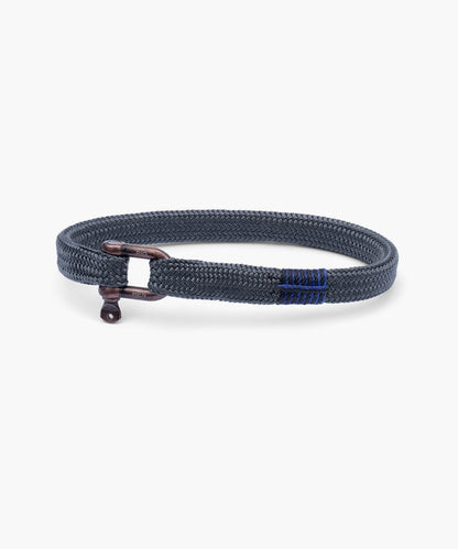 Pig & Hen Vicious Vic Slate Gray - Bronze Nautical Rope Bracelet 🇳🇱