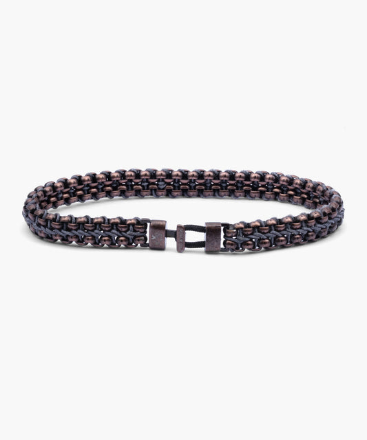 Pig & Hen Catena Venetian 7mm Slate Grey & Bronze Bracelet 🇳🇱