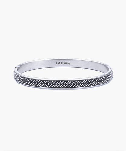 Pig & Hen Navach 9mm Striato Silver Bangle 🇳🇱